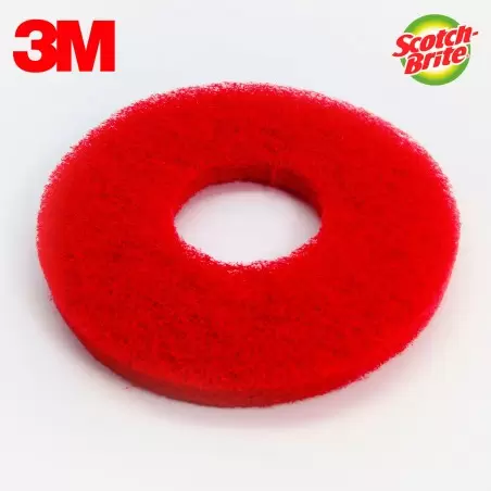 DISQUE ROUGE MONOBROSSE / AUTOLAVEUSE 330MM SCOTCH-BRITE 3M (X5)